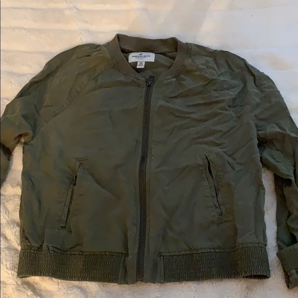 Green army jacket